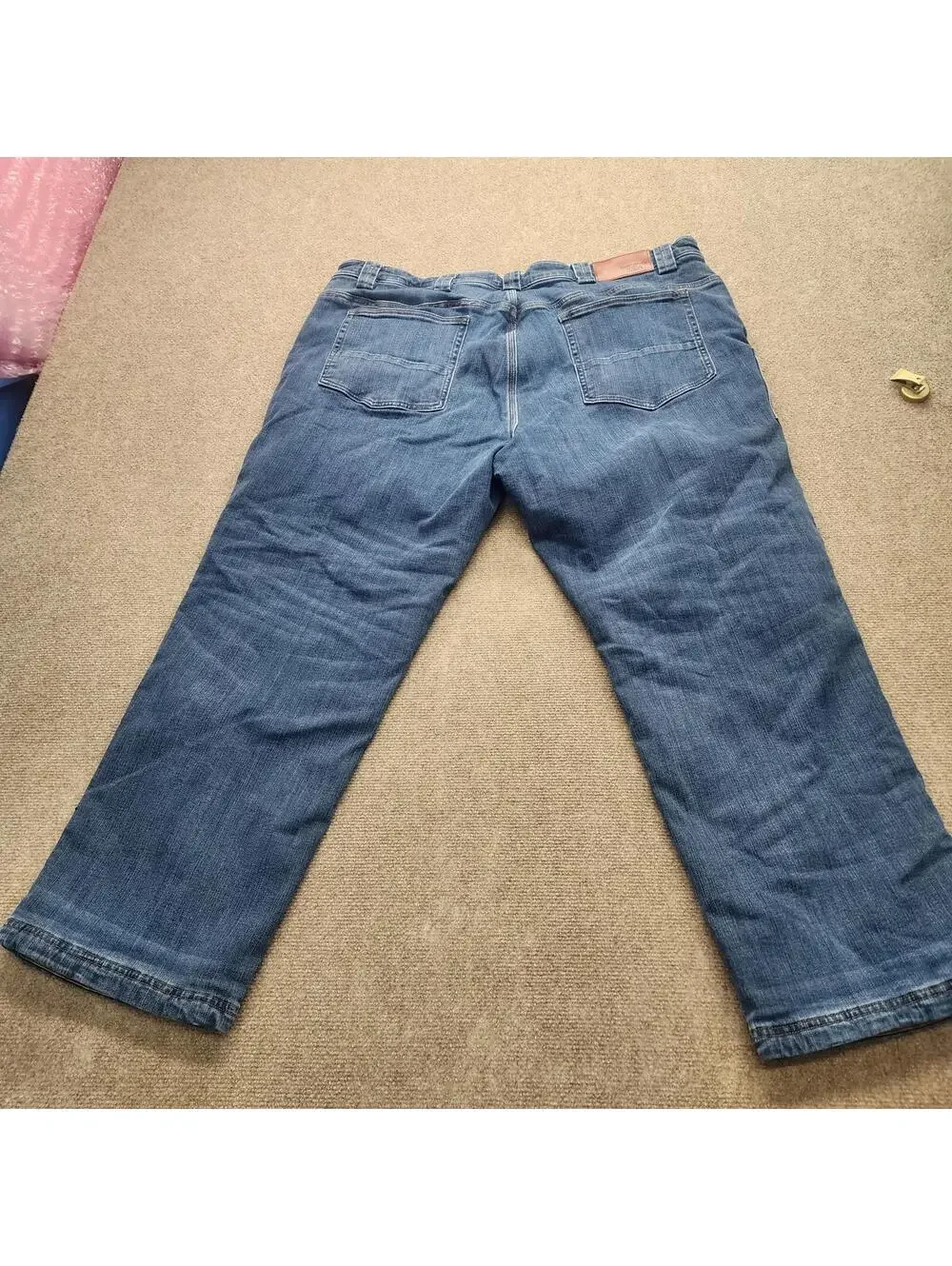 EUC Duluth trading flannel lined jeans ballroom double flex 44 30